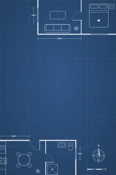 Convite de chá de casa nova Planta do apê