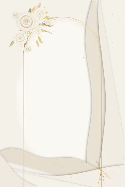 Convite de casamento Arco marfim