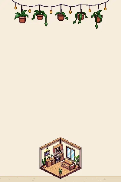 Convite de chá de casa nova Casinha pixel